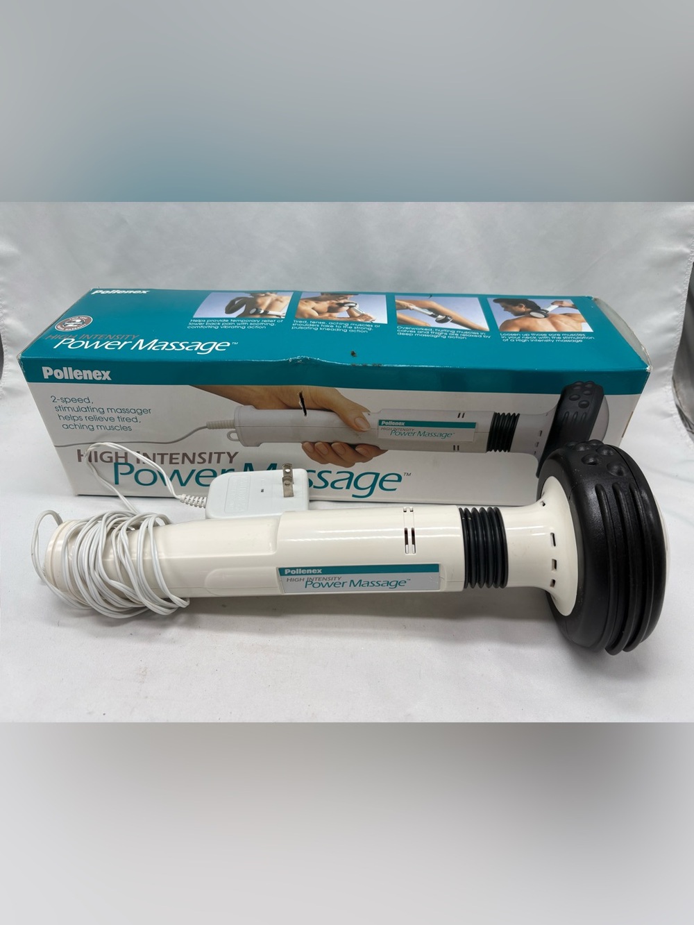 Pollenex Power Massage WM-100 High Intensity 2 Speed Massager Vintage Works!